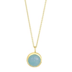 Nordahl Jewelry - BIG SWEETS Vergoldete Kette mit blauem Calcedon 